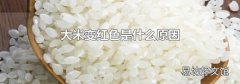 大米變紅色是什么原因
