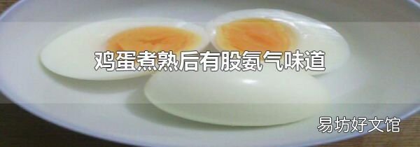 雞蛋煮熟后有股氨氣味道