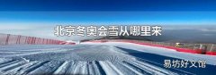 北京冬奧會雪從哪里來