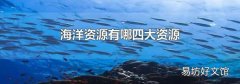 海洋資源有哪四大資源