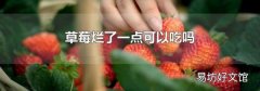 草莓爛了一點可以吃嗎