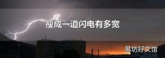 瘦成一道閃電有多寬