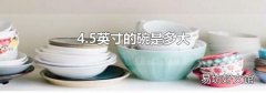 4.5英寸的碗是多大