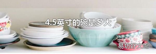 4.5英寸的碗是多大