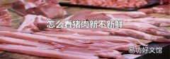 怎么看豬肉新不新鮮