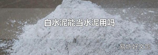 白水泥能當水泥用嗎
