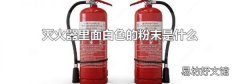 滅火器里面白色的粉末是什么