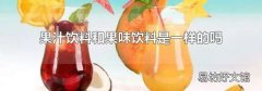 果汁飲料和果味飲料是一樣的嗎