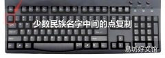 少數民族名字中間的點復制