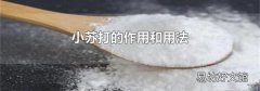 小蘇打的作用和用法