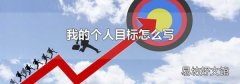 我的個人目標怎么寫