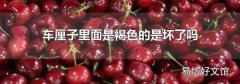車厘子里面是褐色的是壞了嗎