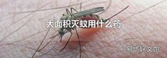 大面積滅蚊用什么藥