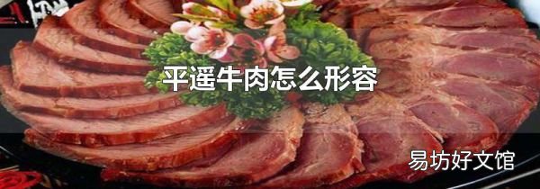 平遙牛肉怎么形容