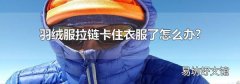 羽絨服拉鏈卡住衣服了怎么辦?