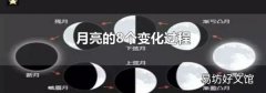 月亮的8個變化過程