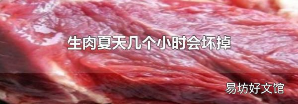 生肉夏天幾個小時會壞掉