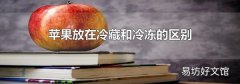 蘋果放在冷藏和冷凍的區別