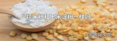 糯米粉和玉米淀粉一樣嗎