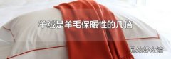 羊絨是羊毛保暖性的幾倍