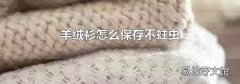 羊絨衫怎么保存不蛀蟲