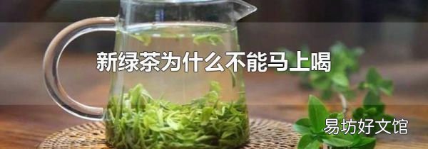新綠茶為什么不能馬上喝