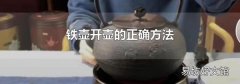 铁壶开壶的正确方法