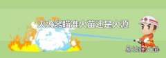 灭火器瞄准火苗还是火源