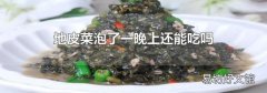 地皮菜泡了一晚上还能吃吗