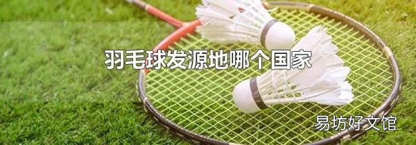 羽毛球發源地哪個國家