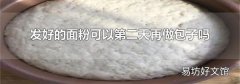 发好的面粉可以第二天再做包子吗