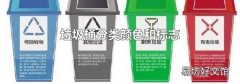 垃圾桶分类颜色和标志