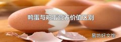 鸭蛋与鸡蛋营养价值区别