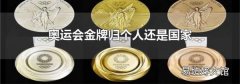 奥运会金牌归个人还是国家