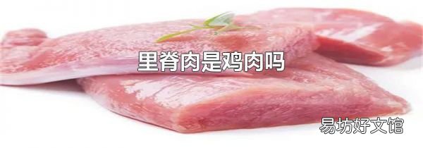 里脊肉是鸡肉吗