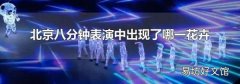 北京八分钟表演中出现了哪一花卉