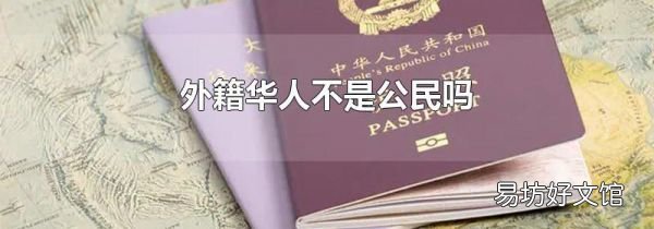外籍华人不是公民吗