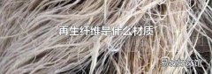 再生纖維是什么材質