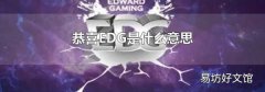 恭喜EDG是什么意思