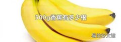 500g香蕉有多少根