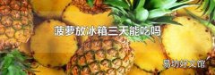 菠蘿放冰箱三天能吃嗎