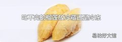 吃不完的榴莲放冷藏还是冷冻