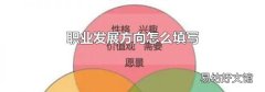 職業發展方向怎么填寫