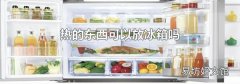 热的东西可以放冰箱吗
