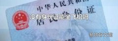 沒(méi)有身份證能坐飛機(jī)嗎