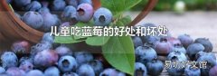 兒童吃藍莓的好處和壞處