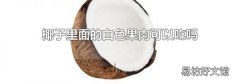 椰子里面的白色果肉可以吃吗