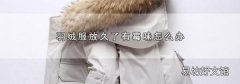 羽绒服放久了有霉味怎么办