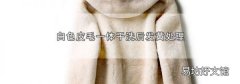 白色皮毛一体干洗后发黄处理
