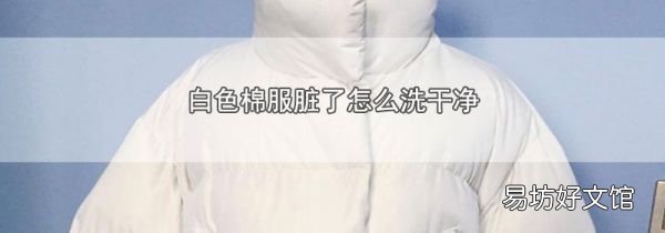 白色棉服脏了怎么洗干净